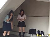 Japanese teens aim piss in public