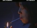 Korean woman smoking